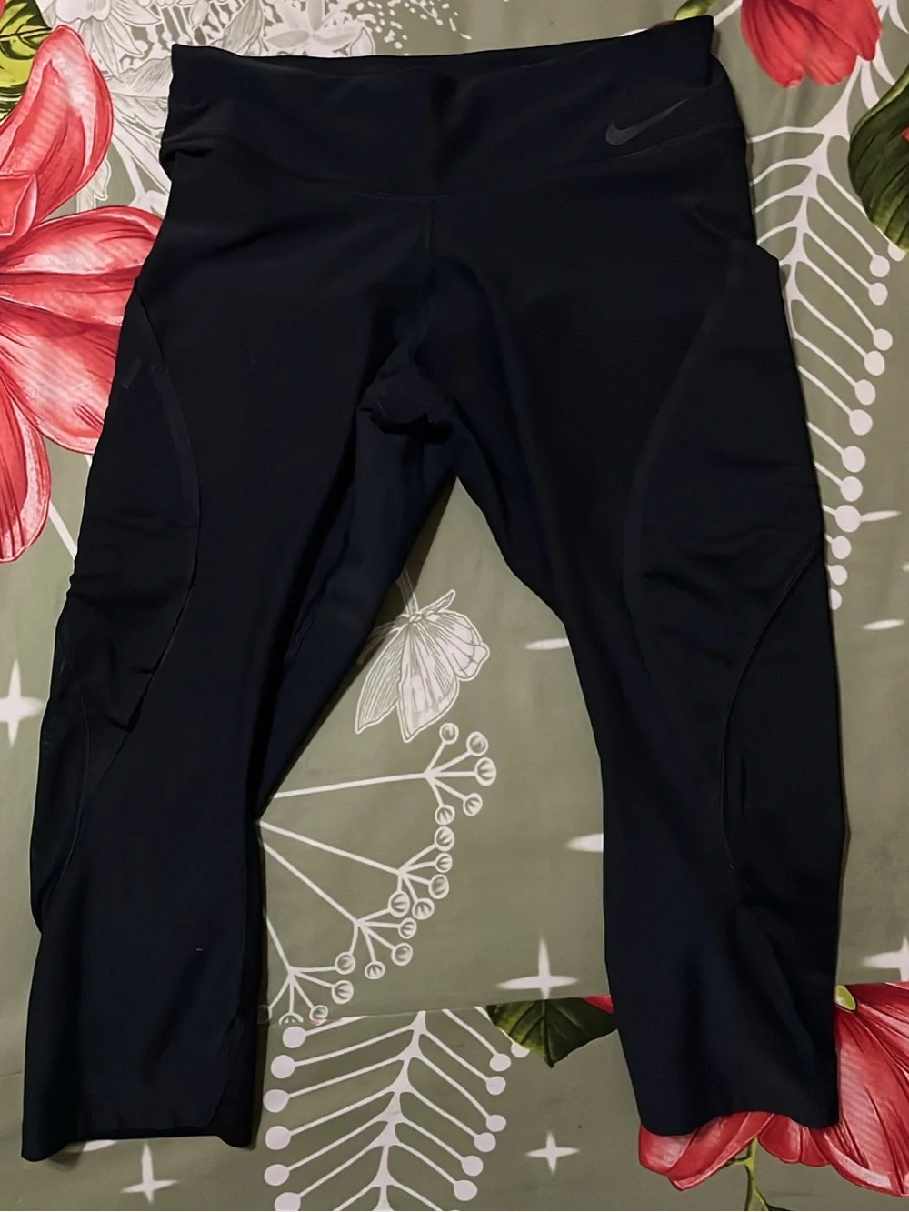 Nike Women’s Dri-FIT Power Panel Wrap Capri Leggings Tights Size Medium